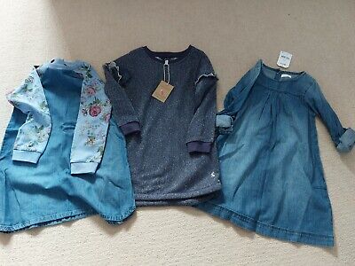 Girls Bundle Of Next Dresses & Joules Age 4-5 Years All New With Tags