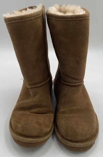 BEARPAW Women's Elle Short Boots 1962W Hickory Size 10M