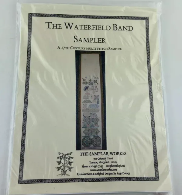 The Samplar Workes The Waterfield Band Sampler Needlepoint Pattern Cross Stitch