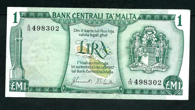 Malta (P31d) 1 Lira 1967