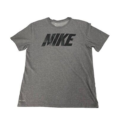 T-shirt Dri-Fit da uomo grigia manica corta grande (3904)