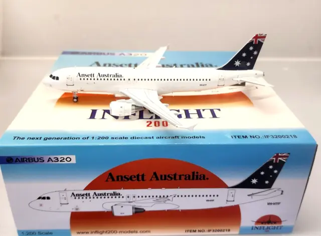 InFlight200 Airbus A320-211 Ansett Australia Airlines VH-HYF with stand