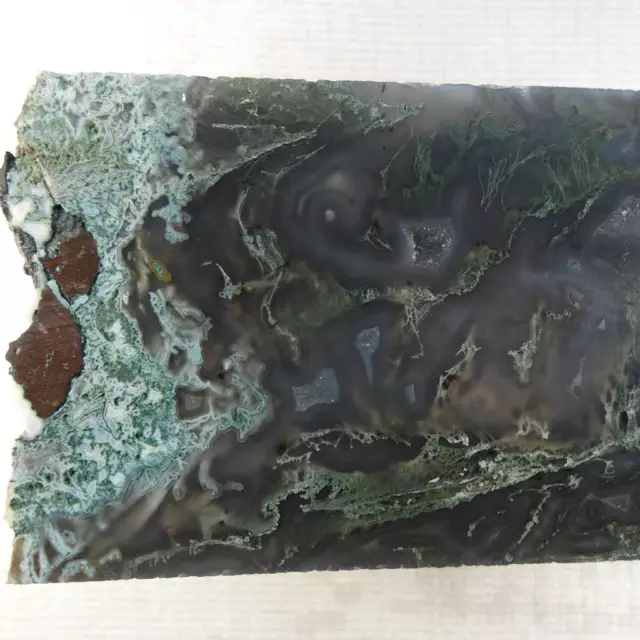 RimRock: 4.85 Lbs INDIA TREE AGATE Faced Rough