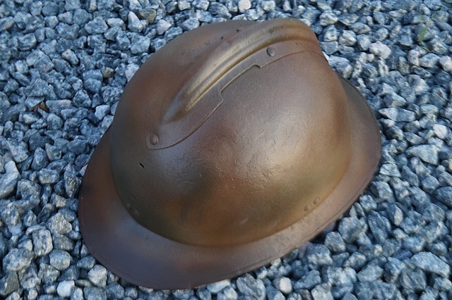 Stahlhelm Frankreich ADRIAN WWII Casque WK2 WW2 Spanischer Bürgerkrieg Camo !!!!