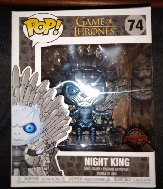 Funko Pop! Game of Thrones - Night King on Throne Metallic Deluxe #74 Exclusive