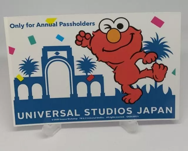 Elmo Universal Studios Japan  Limited Annual Passholders 2020 Sesame Street