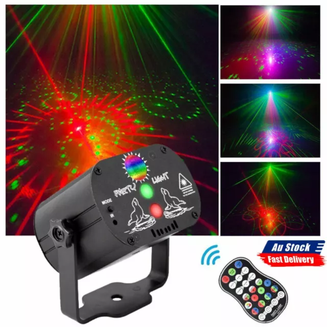 480 Patterns Laser Projector Light Stage Lighting LED RGB Disco Party KTV Lamp