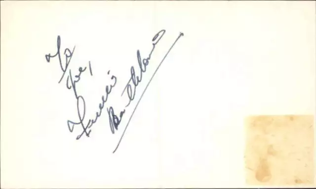 Freddie Bartholomew d. 1992 Actor Captains Courageous Signed 3" x 5" Index Card