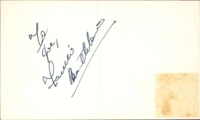 Freddie Bartholomew d. 1992 Actor Captains Courageous Signed 3" x 5" Index Card