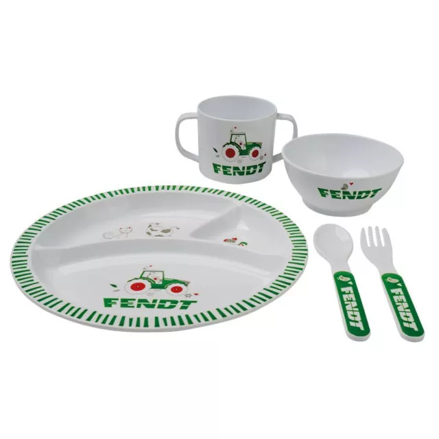 FENDT Kindergeschirr Set (Teller, Tasse, Schale, Besteck)  (NEU & OVP)