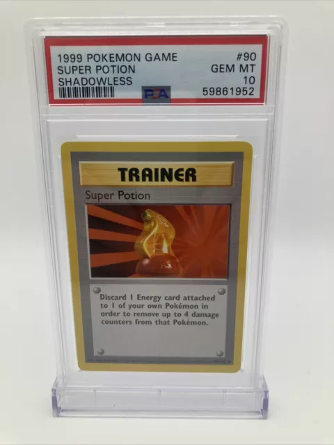 1999 Pokémon Base Set Shadowless Super Potion 90/102 PSA 10 Gem Mint