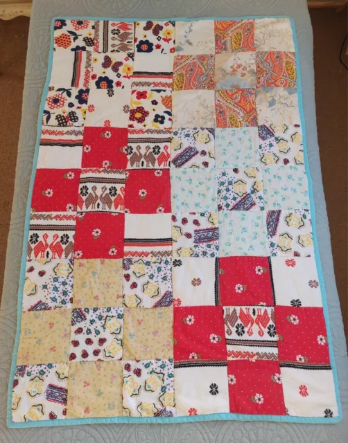 VTG nursery Infant Baby Handmade Quilt Blanket, Crib Blanket