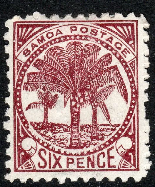 Samoa 1895 Brown-Lake 6d Perf 11 Postfrisch SG62