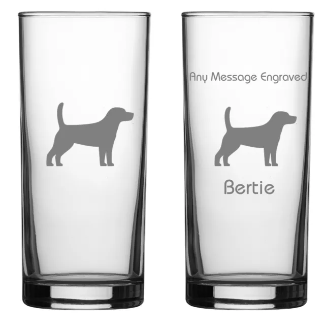 Beagle Dog Highball Glass Personalised Beagle Dog Gift Gift For Dog Lovers
