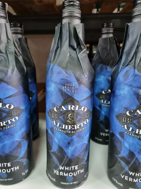 VERMOUTH doc bianco e rosso  CARLO ALBERTO 17G 1 LITRO, torino piemonte storico