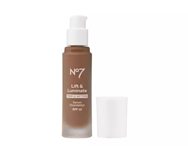 No7 Lift & Illumine - Triple Action Anti-âge Sérum Fond de Teint 30ml, SPF15 3