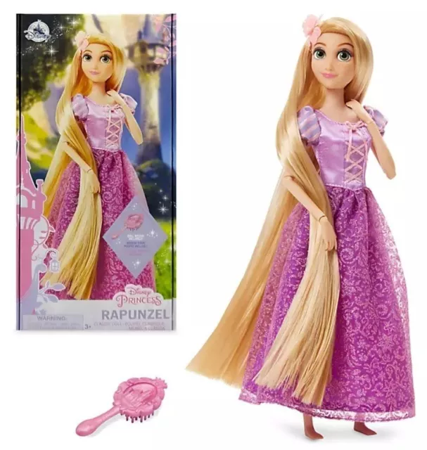 Principesse Scintillanti Disney Rapunzel Con Spazzola - Bambola Snodabile