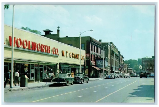 c1950's Main Street Cars View Battleboro Vermont VT Unposted Vintage Postcard