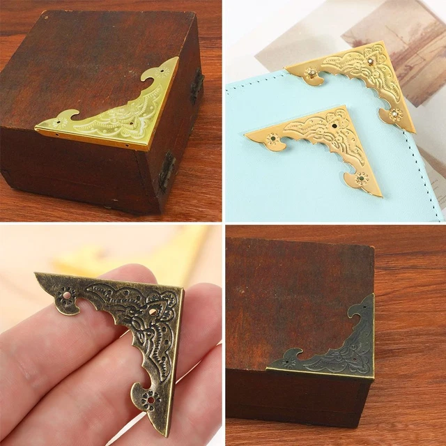 Crafts Antique Jewelry Wooden Box Parts Leg Corner Protector Decoration Corner