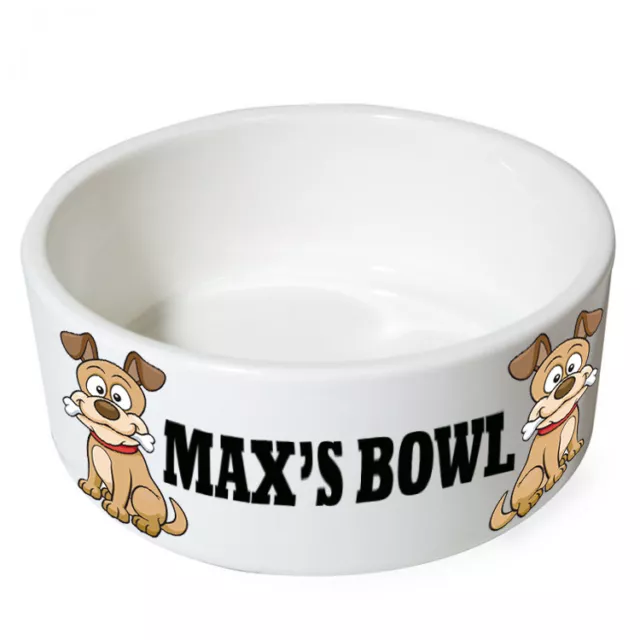 Personalised Dog Bowl choice of Text colors available in Singles twos and three