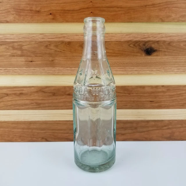 1930S SODA WATER CocaCola Bottling Co 6 Oz Aqua Glass Bottle