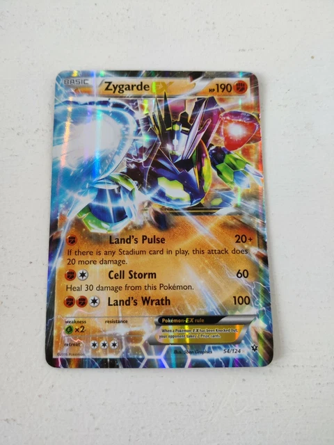 Pokemon TCG Zygarde EX Fates Collide English 54/124 Ultra Rare LP Fast Shipping