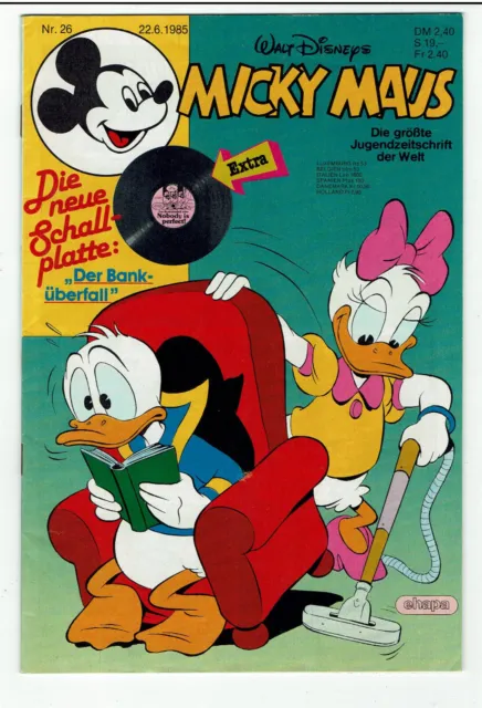 #51# Micky Maus Heft Nr. 26 vom 22.06.1985 aus dem EHAPA Verlag Walt Disney