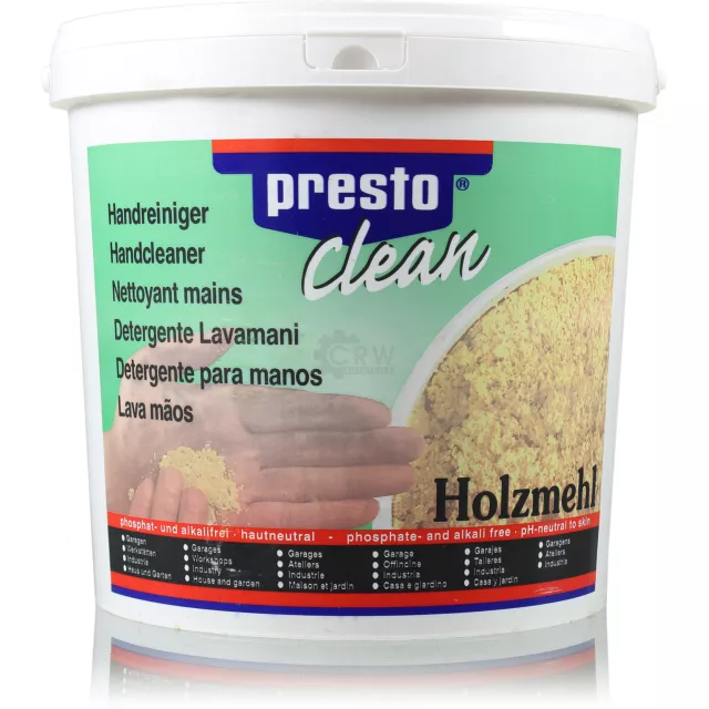 Original PRESTO Limpiadores de Manos Lavado de Mano Crema Holzmehl 10 Litro Cubo