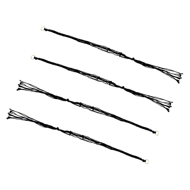 4 Pcs Sac En Filet Pour Pot De Fleurs Corde Coton Étagère Flottante Plantes