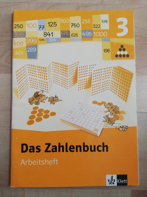 GRUNDSCHULE MATHEMATIK 3.KLASSE - Das Zahlenbuch 3 Klett Arbeitsheft