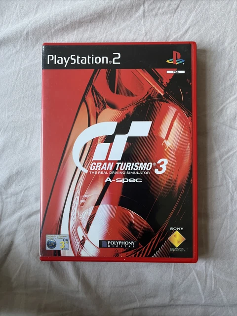 Sony Playstation 2 PS2 - Gran Turismo 3 A-spec - Complete - VGC - Red Case