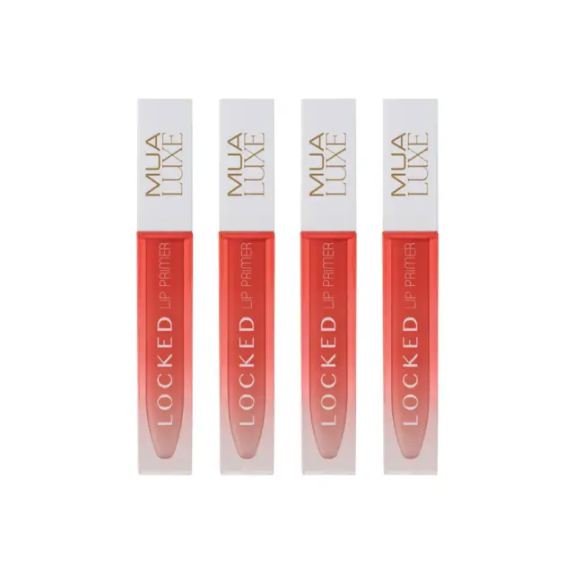 4 MUA LUXE Locked Quick Dry Lip Primers Sealed