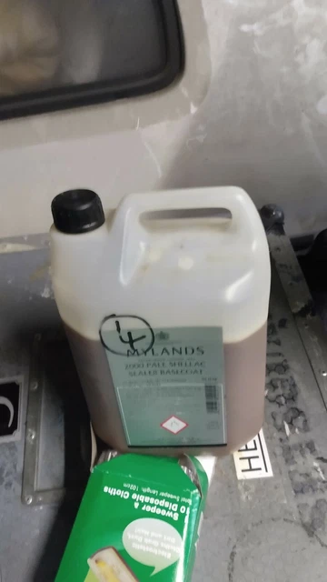 Abrigo base sellador de goma laca pálida Mylands 2000 aprox 4 ltr