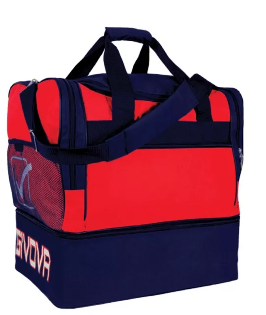 BORSA BORSONE BIG 10 Rosso Blu GIVOVA SPORT CALCIO CALCETTO FITNESS PALESTRA