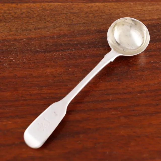 Adey Bellamy Savory Georgian Sterling Silver Master Salt / Condiment Spoon 1832
