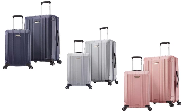 Samsonite 2 pc Luggage Set 24" Hardside Suitcase 20" Carry On Spinner Wheels