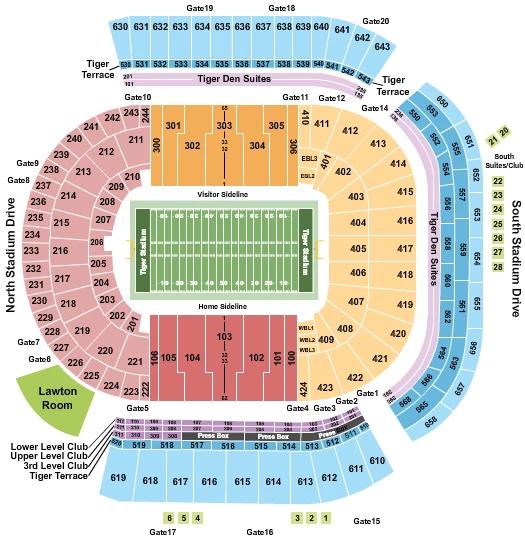 3 Tickets LSU Tigers vs. Georgia State Panthers Football 11/18/23 2