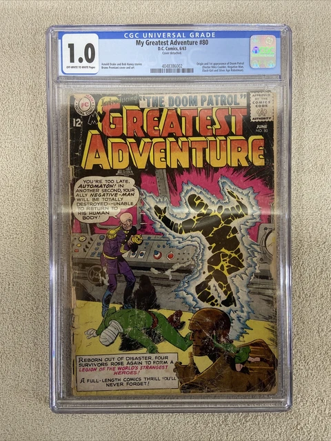 My Greatest Adventure 80 CGC 1.0 1st app Doom Patrol
