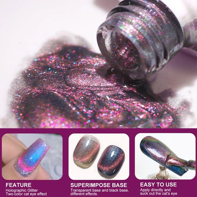 Spar Colle de photothérapie à ongles Gel œil de chat Gel de vernis à ongles