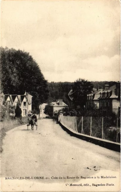 CPA BAGNOLES-de-l'ORNE - Corner of the Road by BAGNOLES a la Madeleine (355860)