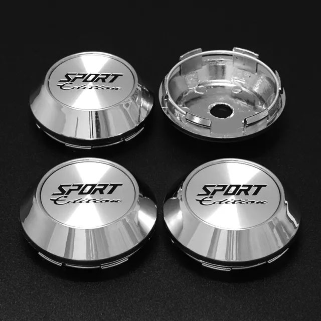 4pcs OD 68mm ID 62mm Universal fitment Sport Rim CapsRacing Wheel Center Cap