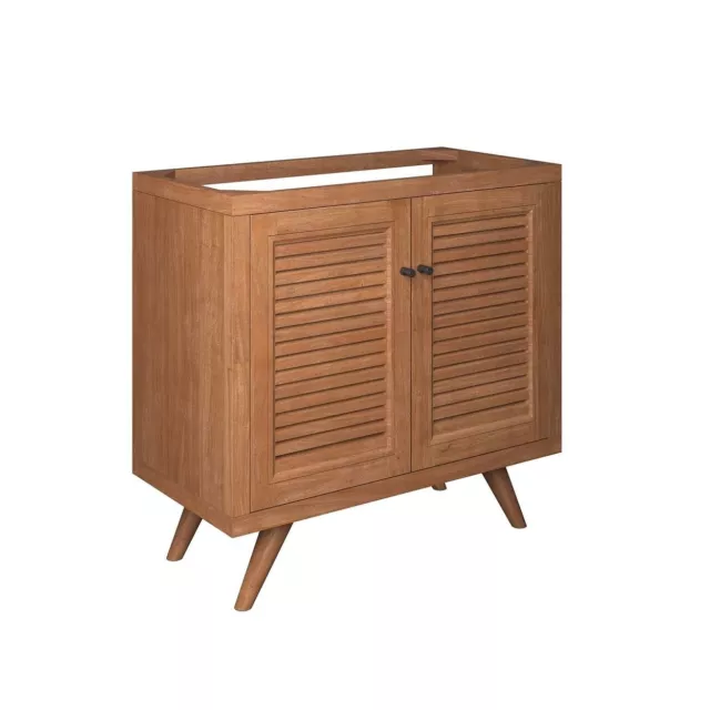 Modway EEI-5087-NAT Birdie 36" Teak Wood Bathroom Vanity Cabinet (Sink Basin Not