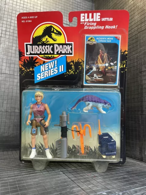 Kenner 1993 Jurassic Park Series II ELLIE SATTLER Figure Grappling Hook NEW MOC