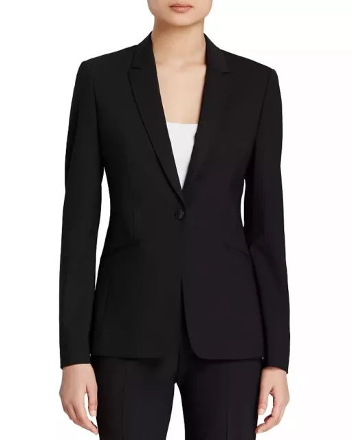 Hugo Boss BLACK Women's Jabina Longline Stretch Wool Blend Blazer, US 14