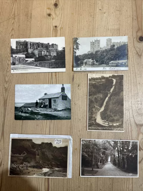 6 Very Vintage Postcards/ Picture Cards Black And White Mixed Lot.