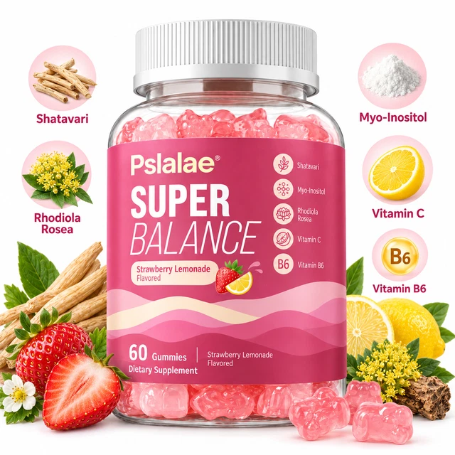 HORMONE BALANCE GUMMIES Shatavari Myo-Inositol 60ct Women's Wellness £ ...