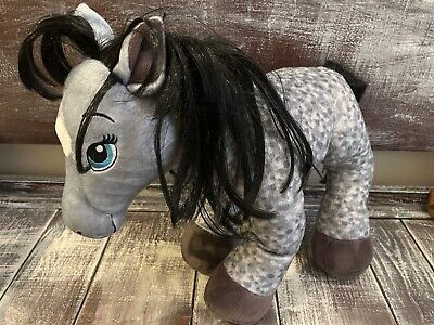 Build a Bear Horses and Hearts Club Appaloosa Grey Spot Horse Plush Stuffed Toy