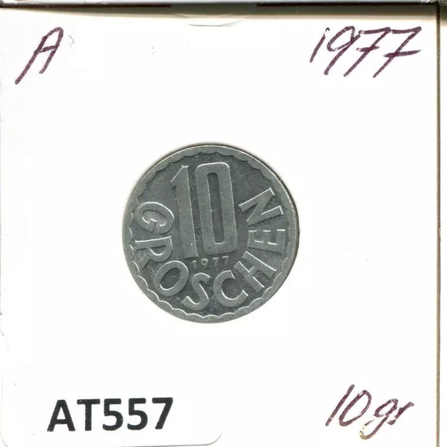 10 GROSCHEN 1977 AUSTRIA Coin #AT557U