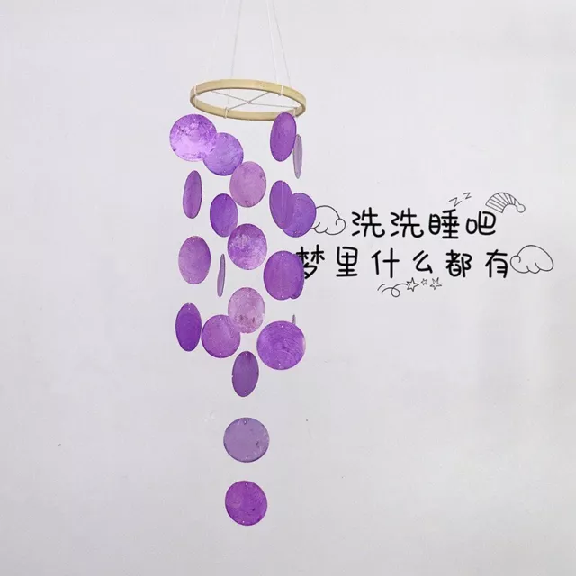 1X Natural Shell Wind Chimes Children's Room Bedroom Small Pendant Birthday Gift