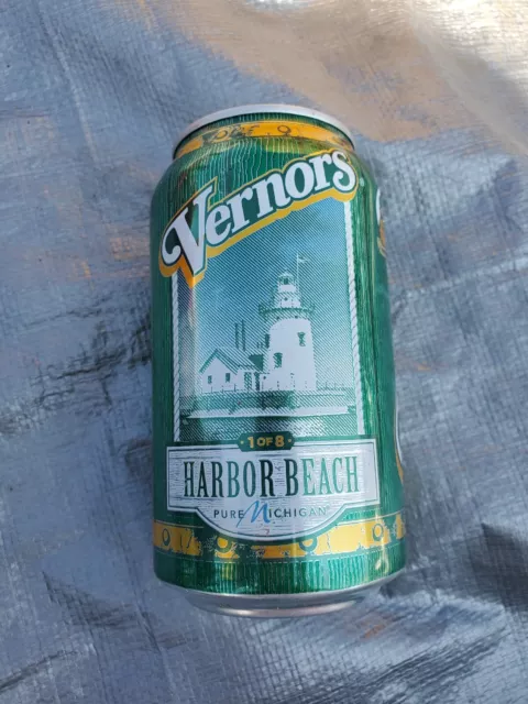 2017 Vernors Michigan Lighthouse Soda Can Harbor Beach